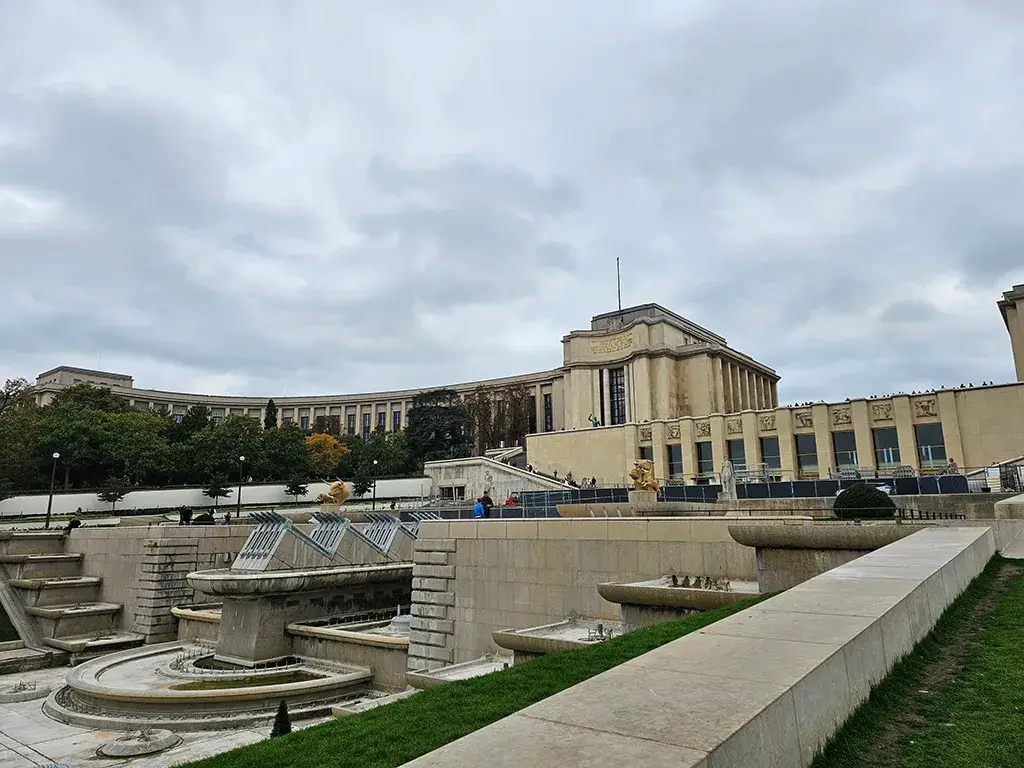 View of the Musée de l'Homme from the park in front of the building