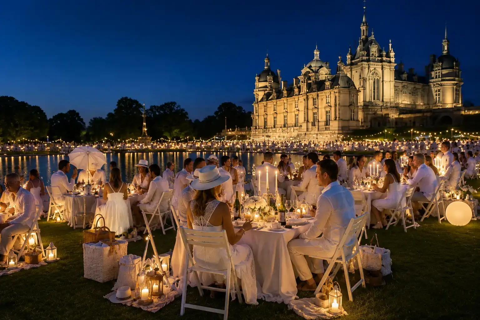 White Night at Château de Chantilly White Night at Château de Chantilly: A Magical Summer Evening Near Paris