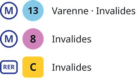 Rodin Museum How To Get There How to get to the Rodin Museum in Paris: metro line 13 at Varenne and Invalides; metro line 8 at Invalides; RER C at Invalides.